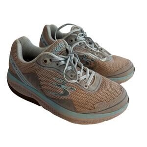 GDEFY VersoShock Orthotic Walking Sneaker Mighty Walk Light Gray/Aqua Size 8